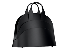 Load image into Gallery viewer, Millefoglie T 43 handbag. Black calfskin and hawk's eye gemstone. Black ruthenium jewellery accents. - Gabo Guzzo