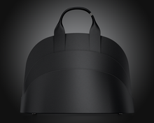 Load image into Gallery viewer, Millefoglie T 43 handbag. Black calfskin and hawk's eye gemstone. Black ruthenium jewellery accents. - Gabo Guzzo