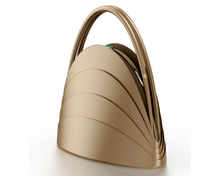 Load image into Gallery viewer, Gabo Guzzo Millefoglie top-handle handbag with malachite gemstone