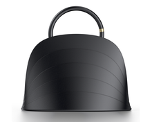 Load image into Gallery viewer, Millefoglie J handbag. Black calfskin and black onyx gemstone - Gabo Guzzo