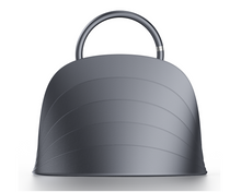Load image into Gallery viewer, Millefoglie J handbag. Iron-grey calfskin and blue jade gemstone. Palladium-plated jewellery accents. - Gabo Guzzo