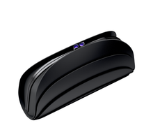 Load image into Gallery viewer, Millefoglie C handbag. Black calfskin and amethyst gemstones. Black ruthenium-plated accents. - Gabo Guzzo