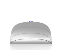 画像をギャラリービューアに読み込む, Millefoglie C clutch bag. Silver calfskin and amethyst gemstones. Palladium-plated jewellery accents. - Gabo Guzzo