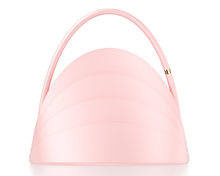 Load image into Gallery viewer, Millefoglie handbag. Pink calfskin and red tiger's eye gemstone. Gold-plated jewellery details. - Gabo Guzzo